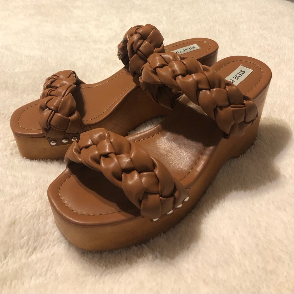 Steve Madden braided platform wedges